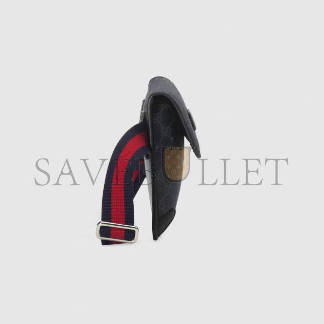 G*u*i gg black belt bag 598113 (24*17*3.5cm)