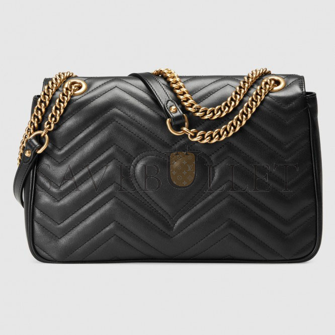 G*u*i gg marmont medium matelassÉ shoulder bag 443496 (31*19*7cm)