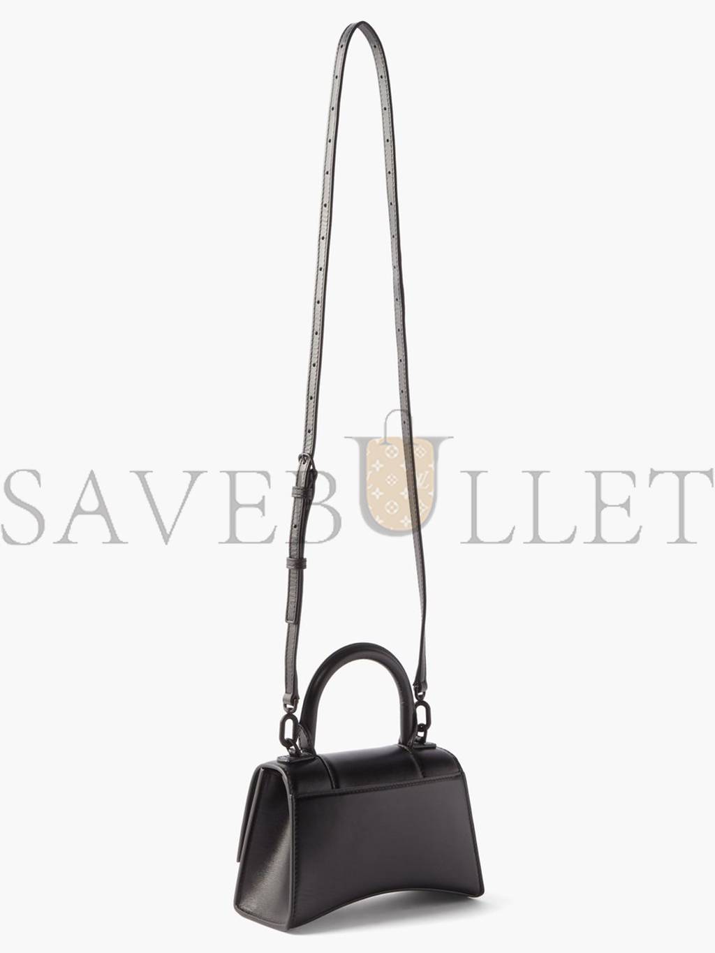 Ba*len*cia*ga black hourglass xs leather bag matchesfashion us (19.5x12x5cm)