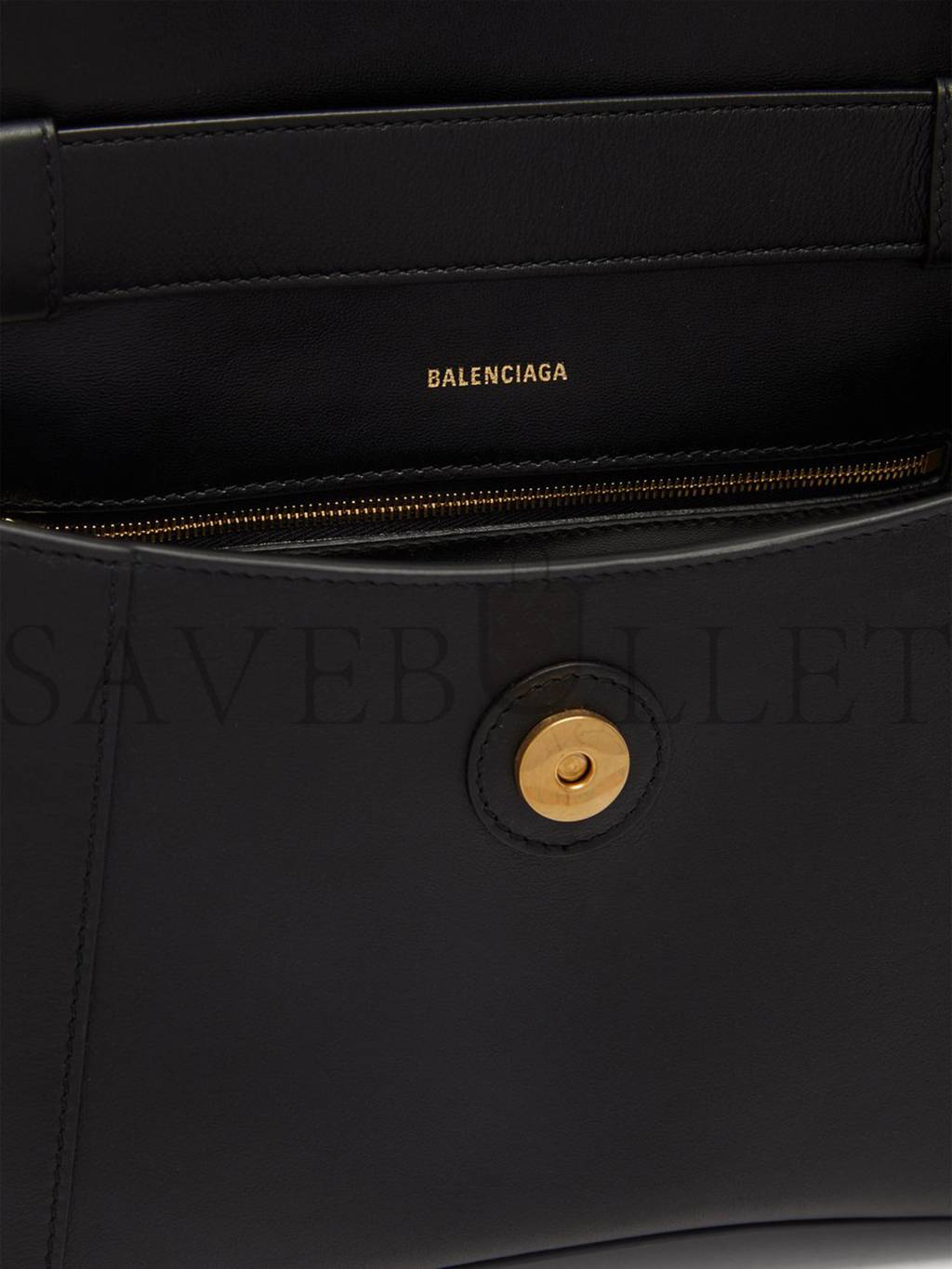 Ba*len*cia*ga black downtown s leather bag matchesfashion us (29.2*19.3*10.6cm)