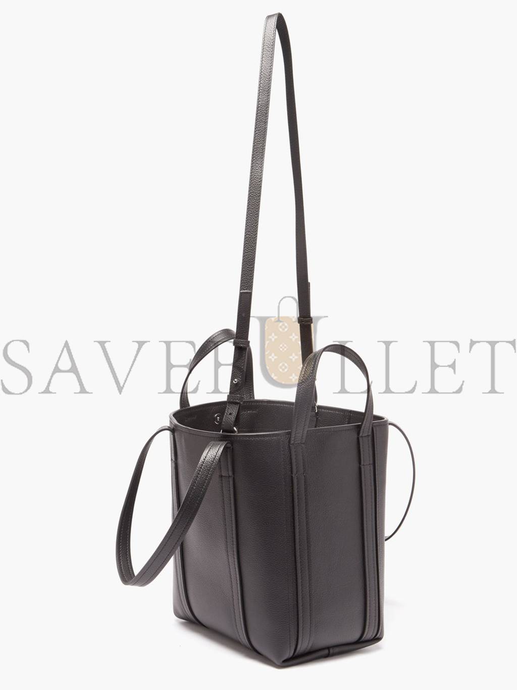 Ba*len*cia*ga black everyday logo-print leather tote bag matchesfashion us (22.5*14.5*10cm)