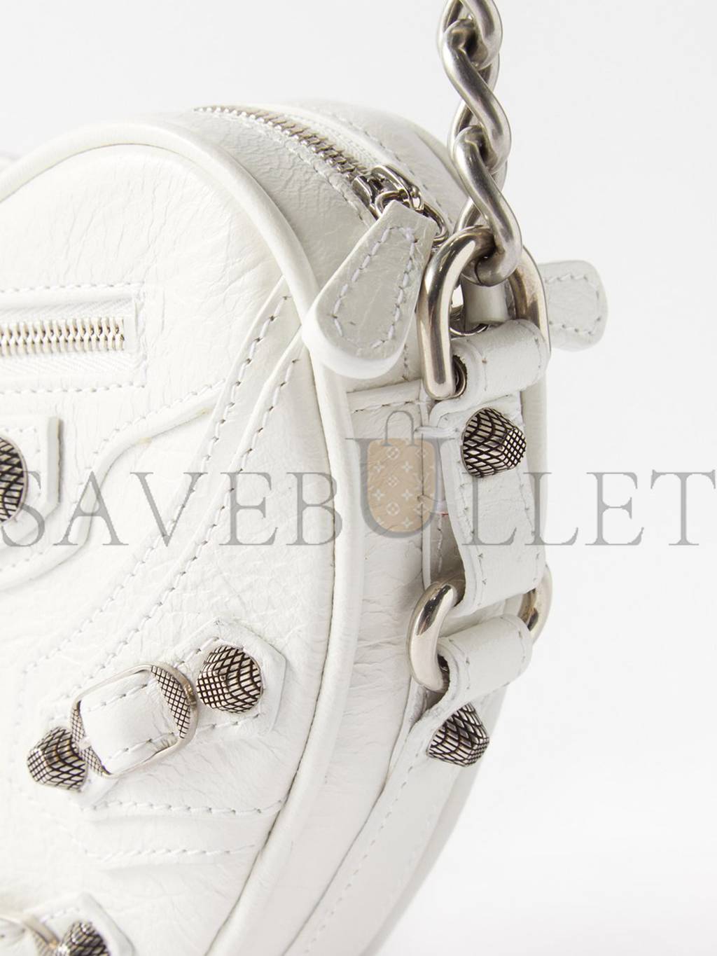 Ba*len*cia*ga white le cagole heart mini leather cross-body bag matchesfashion us (15.2*13.2*5cm)