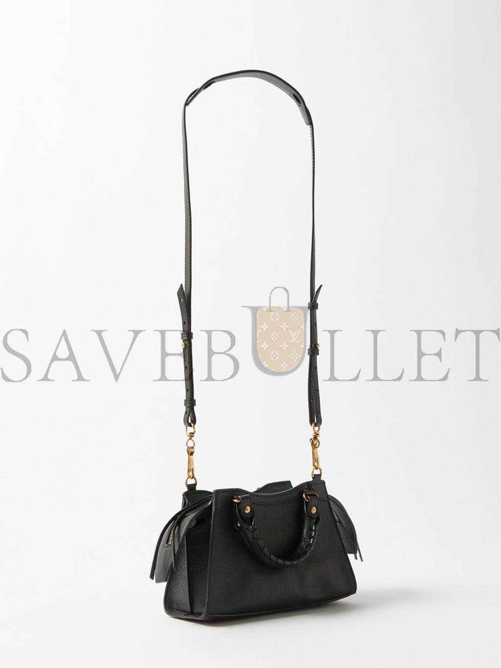Ba*len*cia*ga black neo classic mini studded leather bag matchesfashion us (38.1*28*14cm)