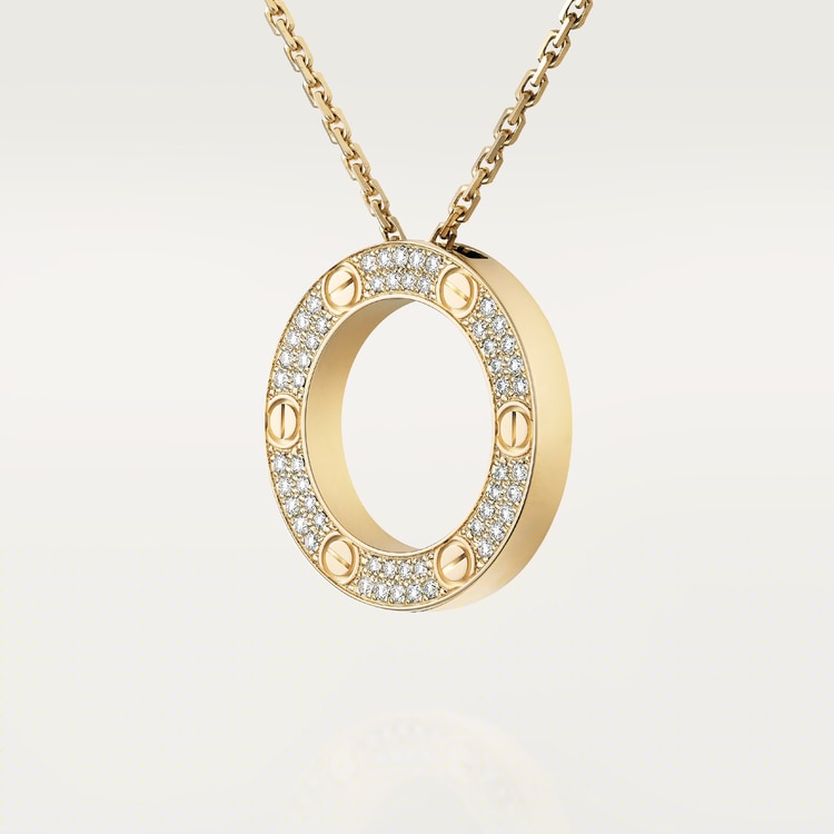 ca*t*er love necklace, Di*m*nd-paved b7058400
