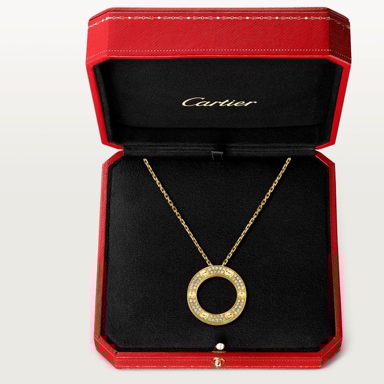 ca*t*er love necklace, Di*m*nd-paved b7058400
