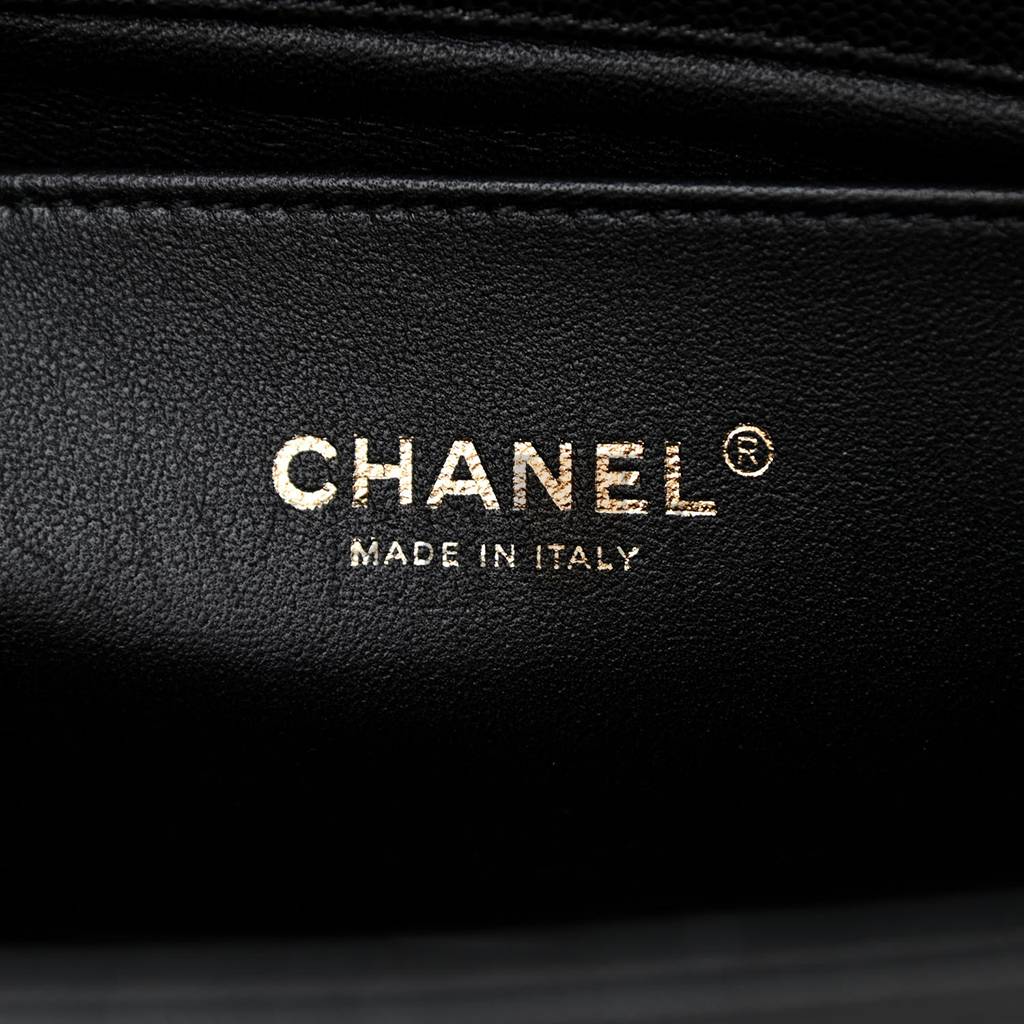 Ch*el caviar quilted medium boy flap black rose gold hardware (25*15*9cm)