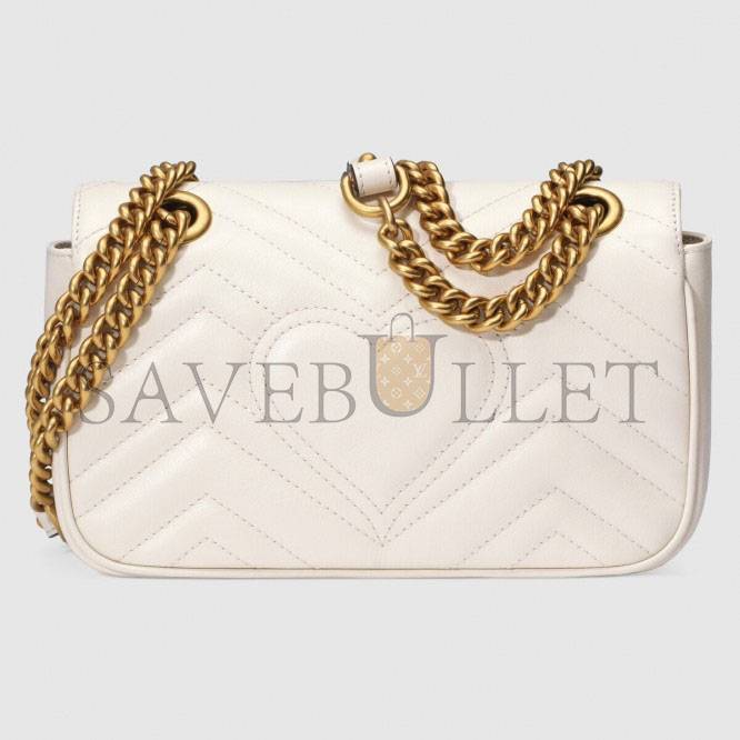 G*u*i gg marmont matelassÉ mini bag 446744 (23*14*6cm)