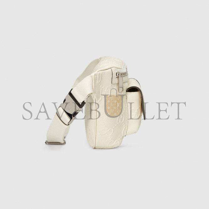 G*u*i gg embossed belt bag 645093 (28*18*8cm)