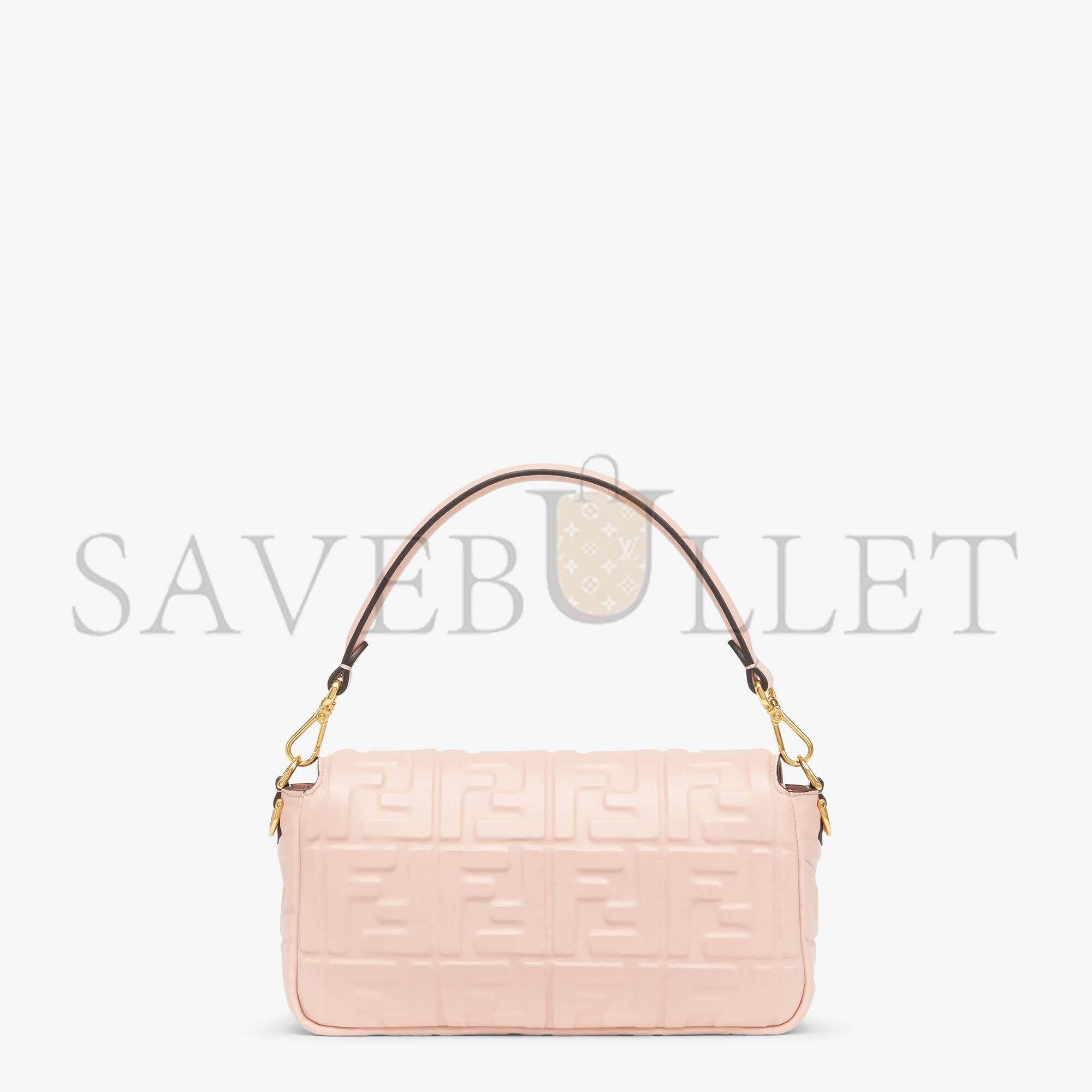 F**di baguette - pink nappa leather bag 8br600a72vf1jcj (27*15*6cm)