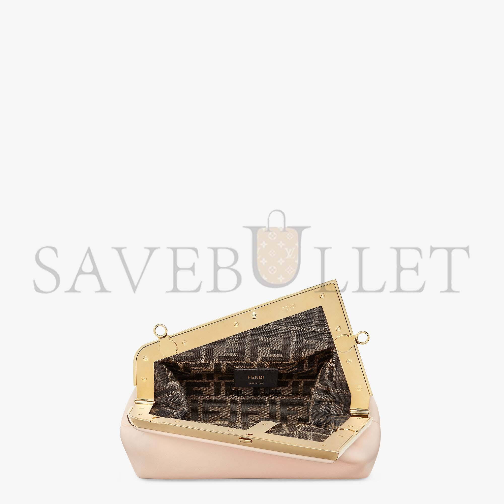 F**di first small - pale pink leather bag 8bp129abvef14n1 (26*18*9.5cm)