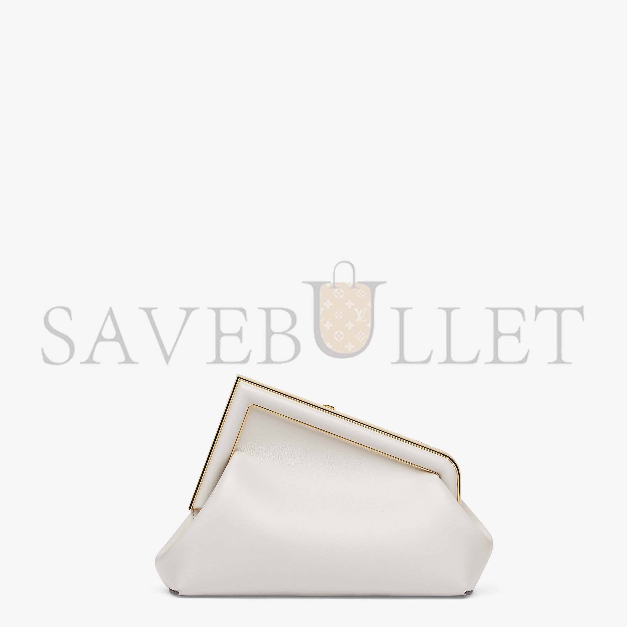 F**di first small - light gray leather bag 8bp129abvef1c76 (26*18*9.5cm)