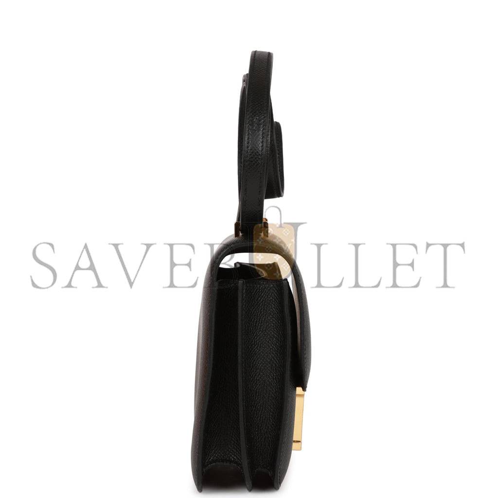 H**mes constance 18 black epsom gold hardware (18cm)