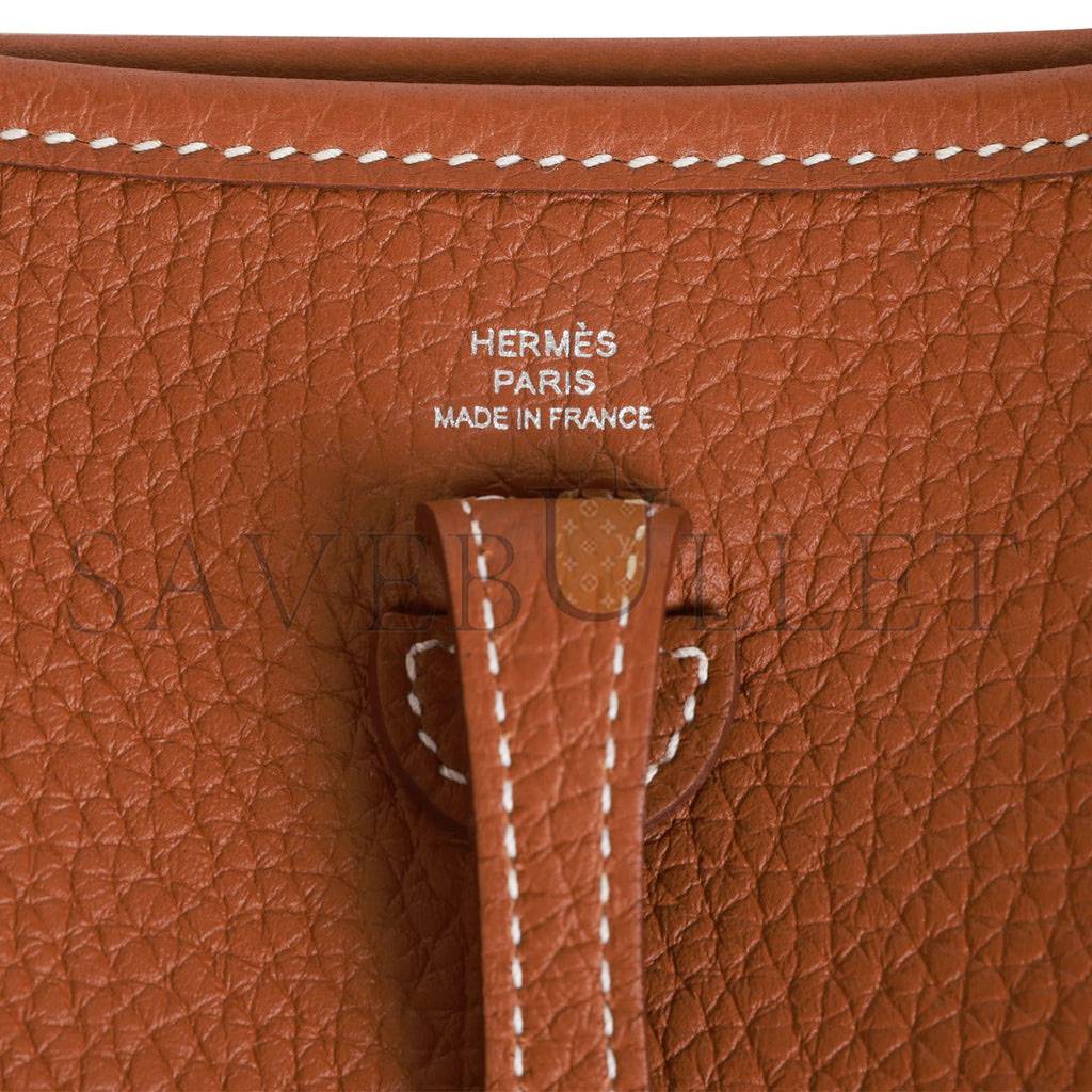 H**mes evelyne tpm gold clemence palladium hardware (17cm)