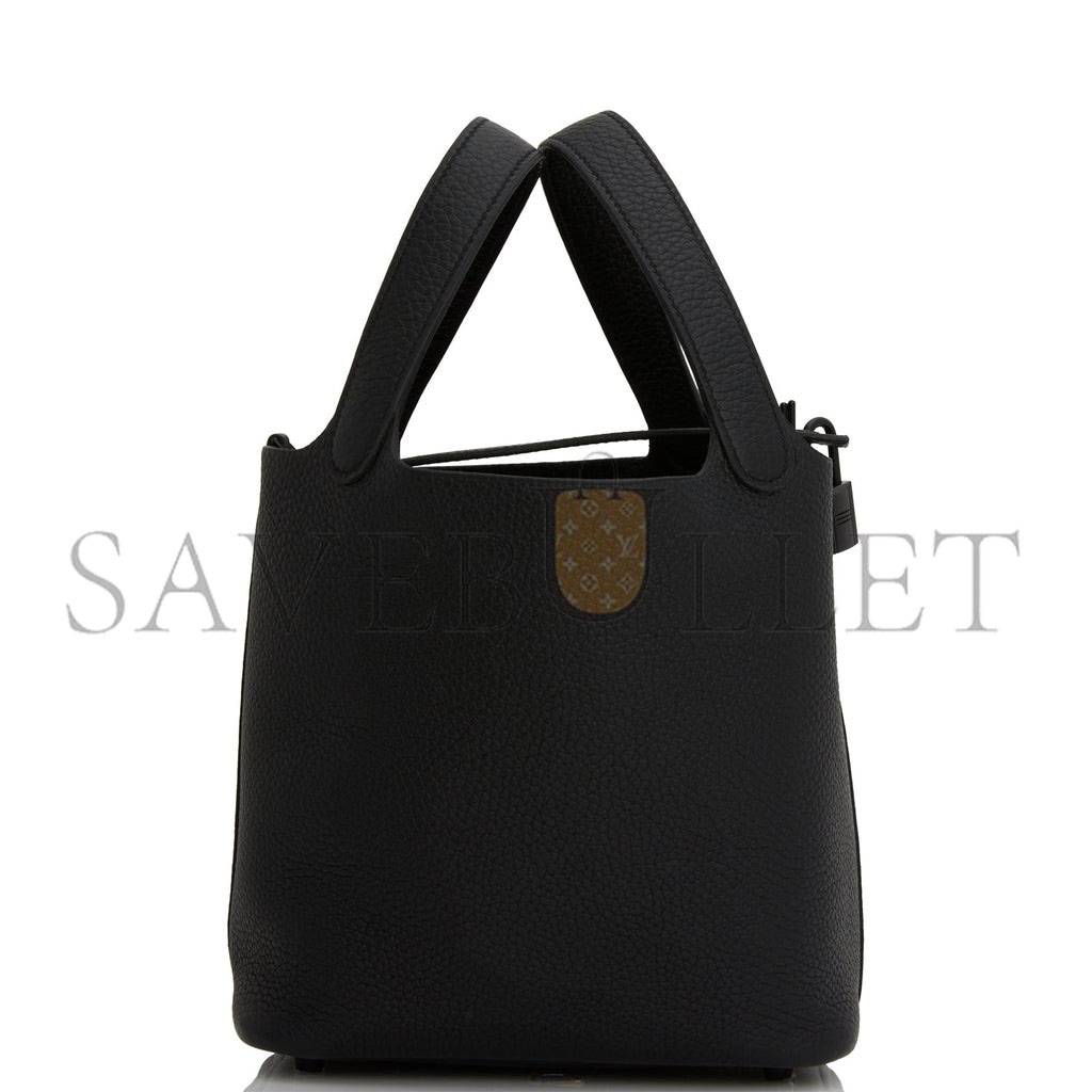 h**mes monoCh*0me picotin 18 black clemence black hardware (18*12*19cm)