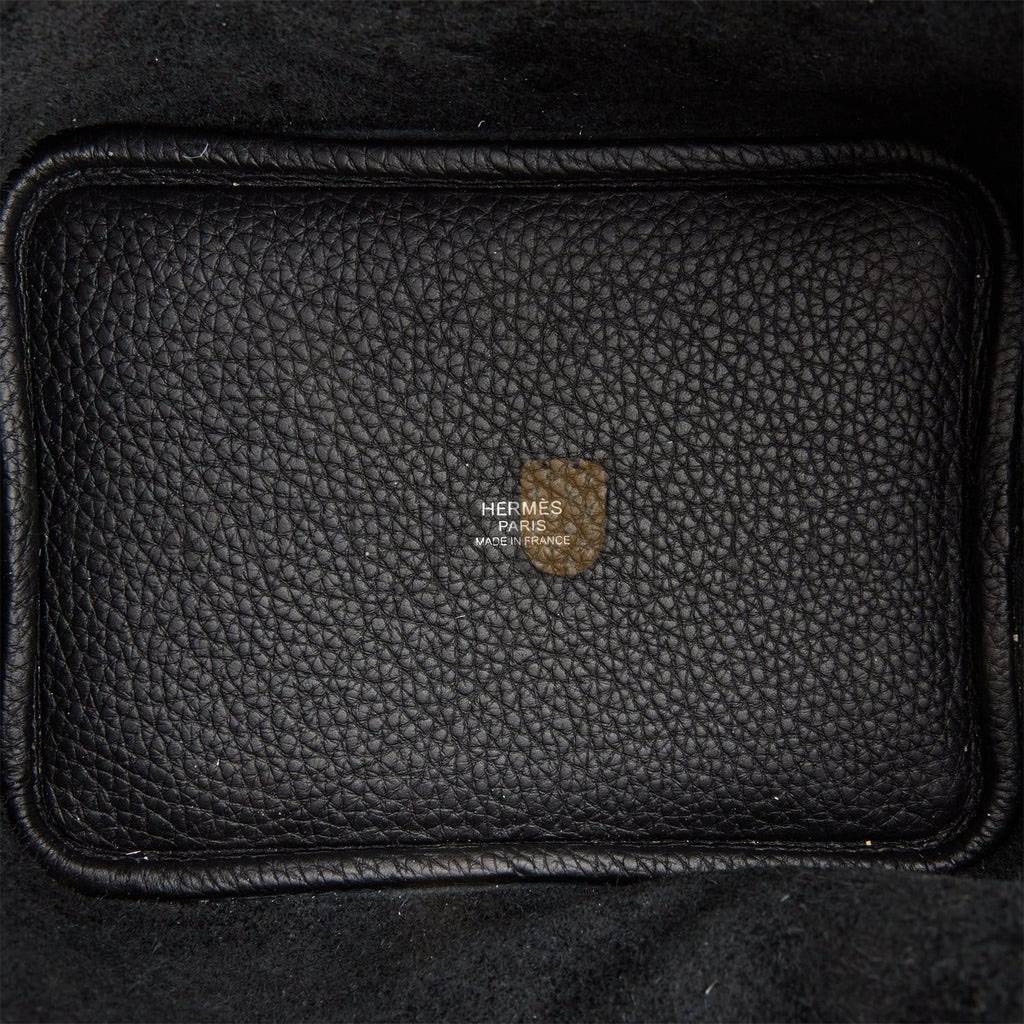 h**mes monoCh*0me picotin 18 black clemence black hardware (18*12*19cm)