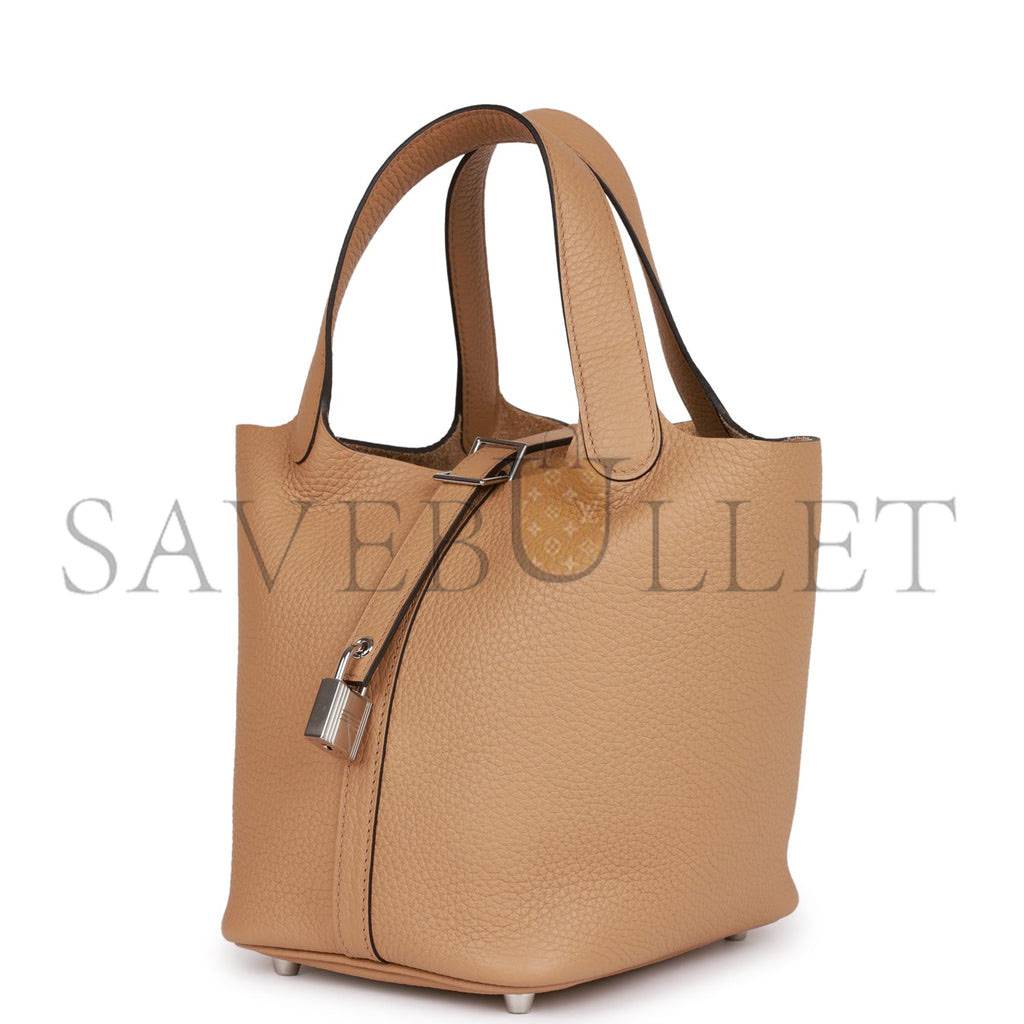 H**mes picotin lock 18 chai clemence palladium hardware (18*13*18cm)