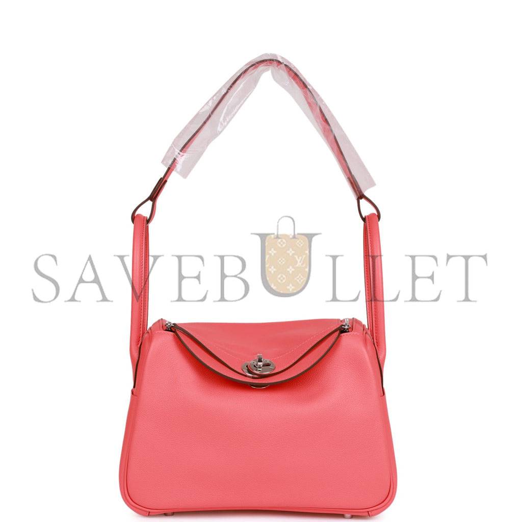 H**mes lindy 26 rose texas evercolor palladium hardware(26*18*12cm)
