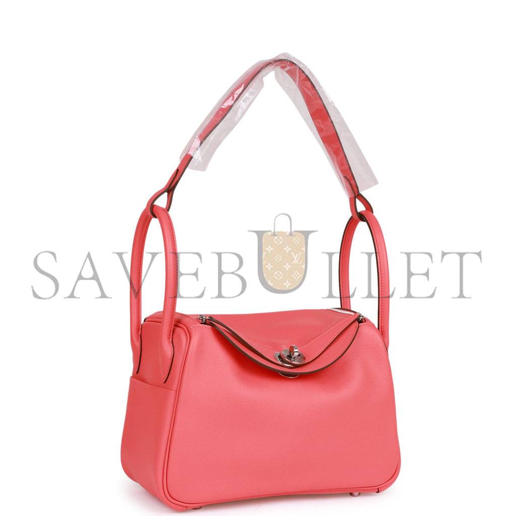 H**mes lindy 26 rose texas evercolor palladium hardware(26*18*12cm)