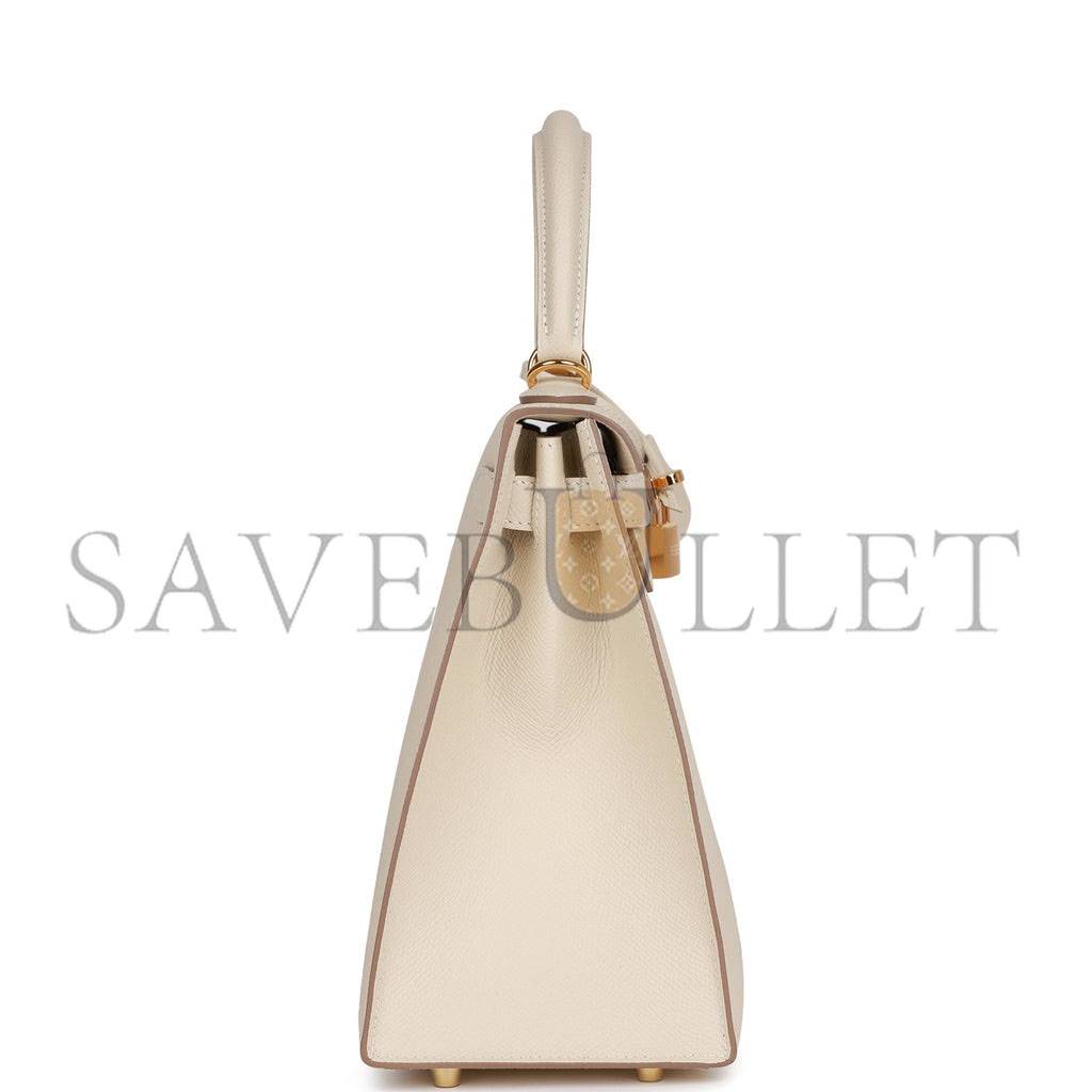 H**mes craie epsom sellier kelly 28cm gold hardware (28*21*12cm)
