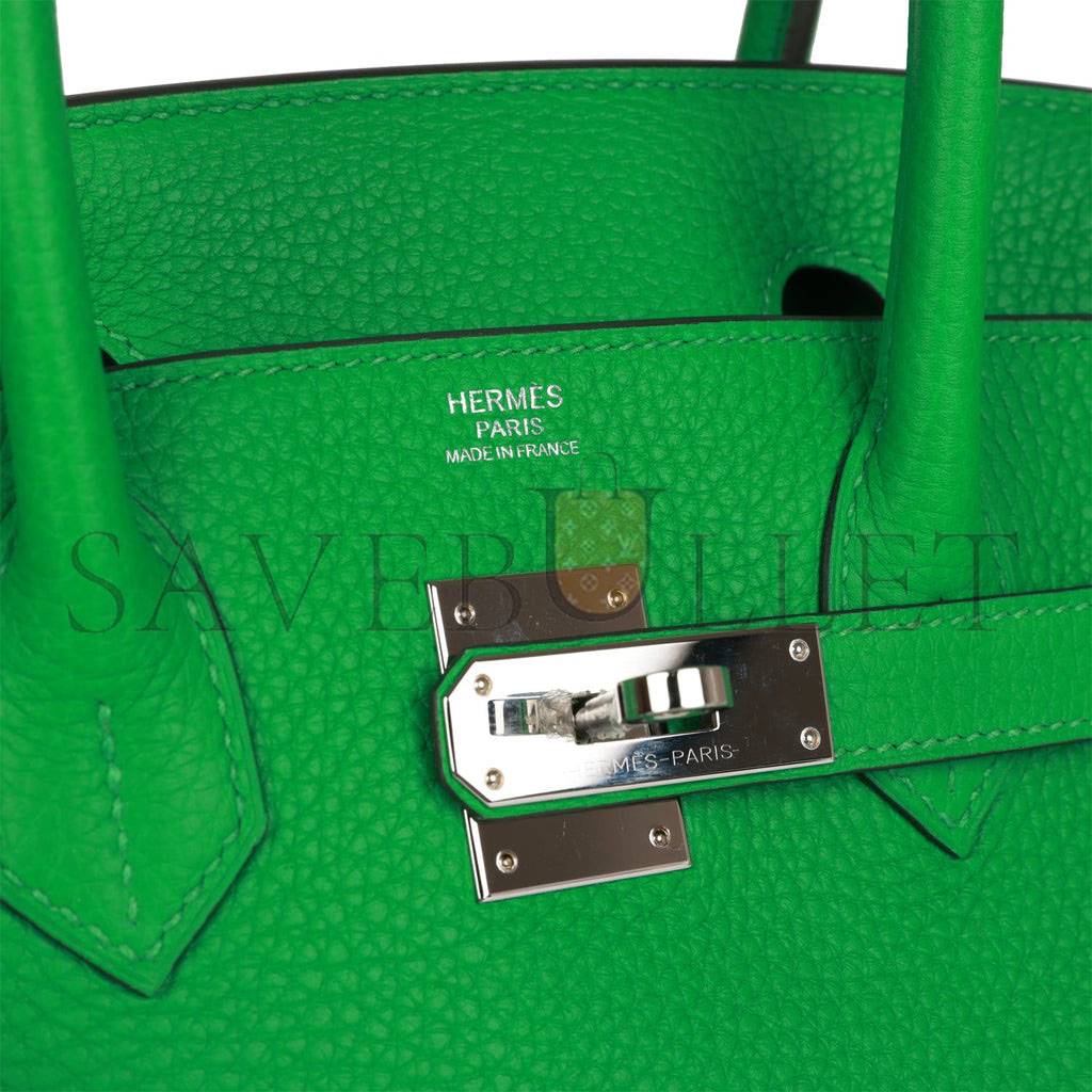 H**mes birkin 30 bambou clemence palladium hardware (30cm)