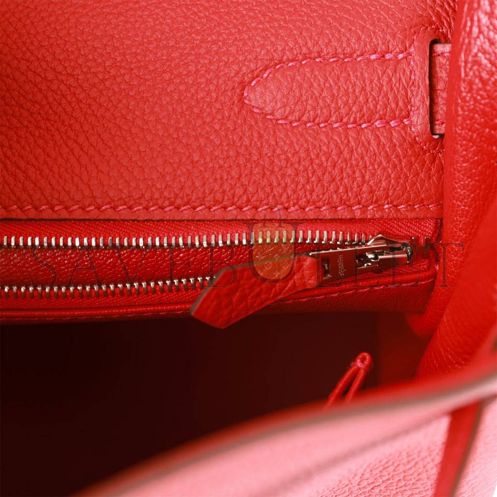 H**mes kelly retourne 32 geranium togo palladium hardware (32*23*10.5cm)
