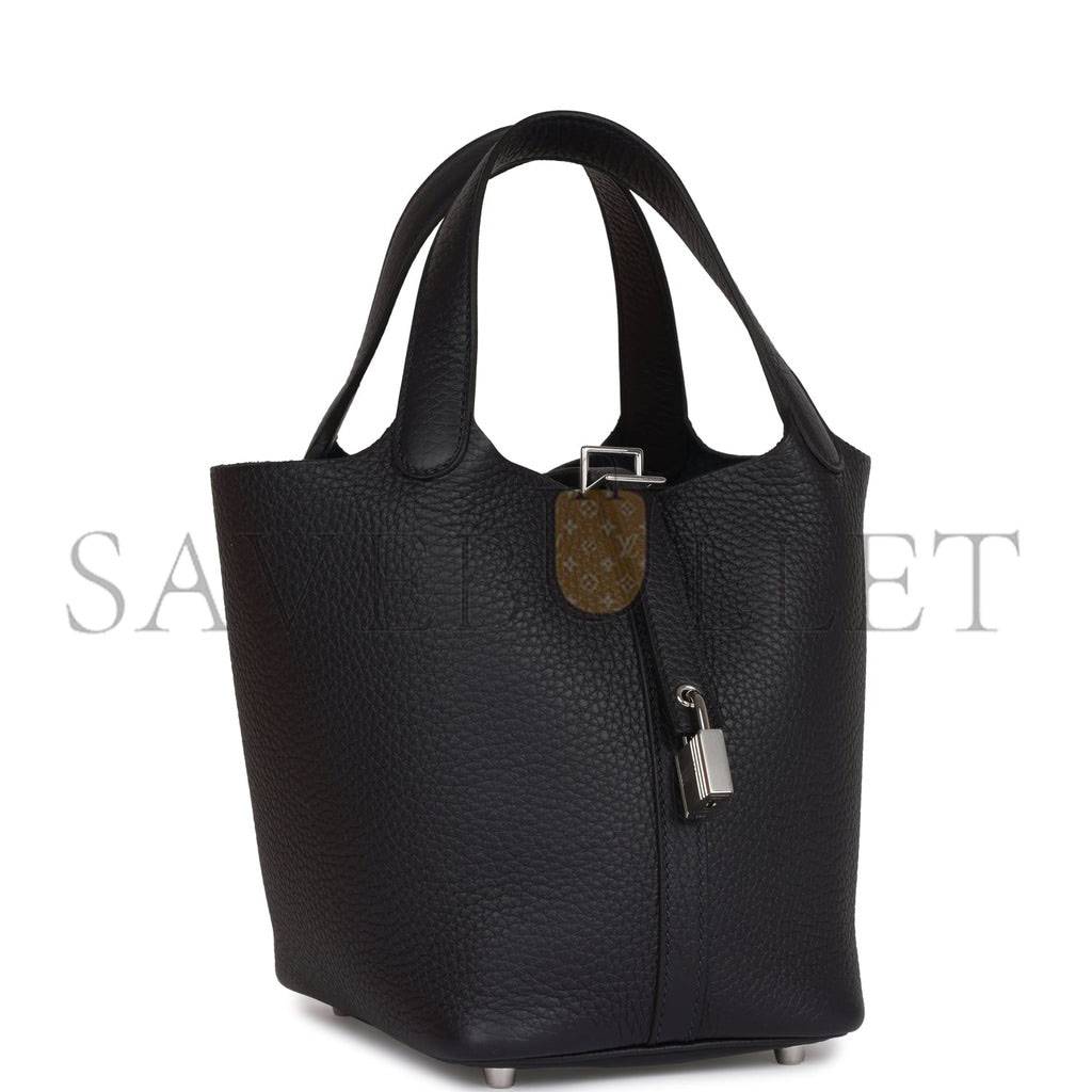 H**mes picotin lock 18 caban clemence palladium hardware (18*13*18cm)