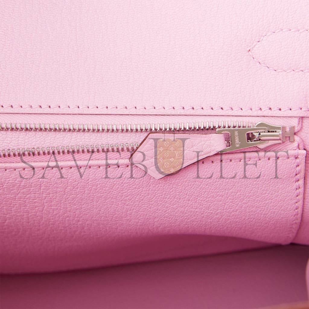 H**mes birkin 30 mauve sylvestre clemence palladium hardware (30cm)