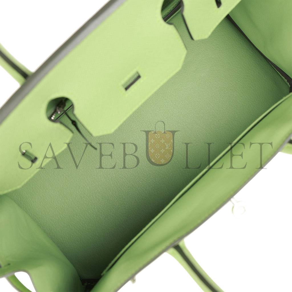 H**mes birkin 30 vert criquet epsom palladium hardware (30cm)