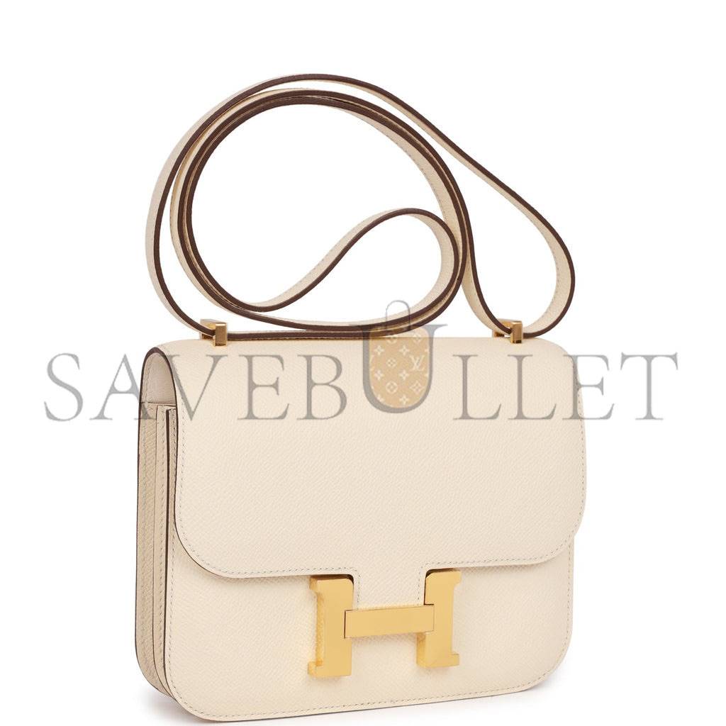 H**mes constance 18 nata epsom gold hardware 39830449946718 (18cm)