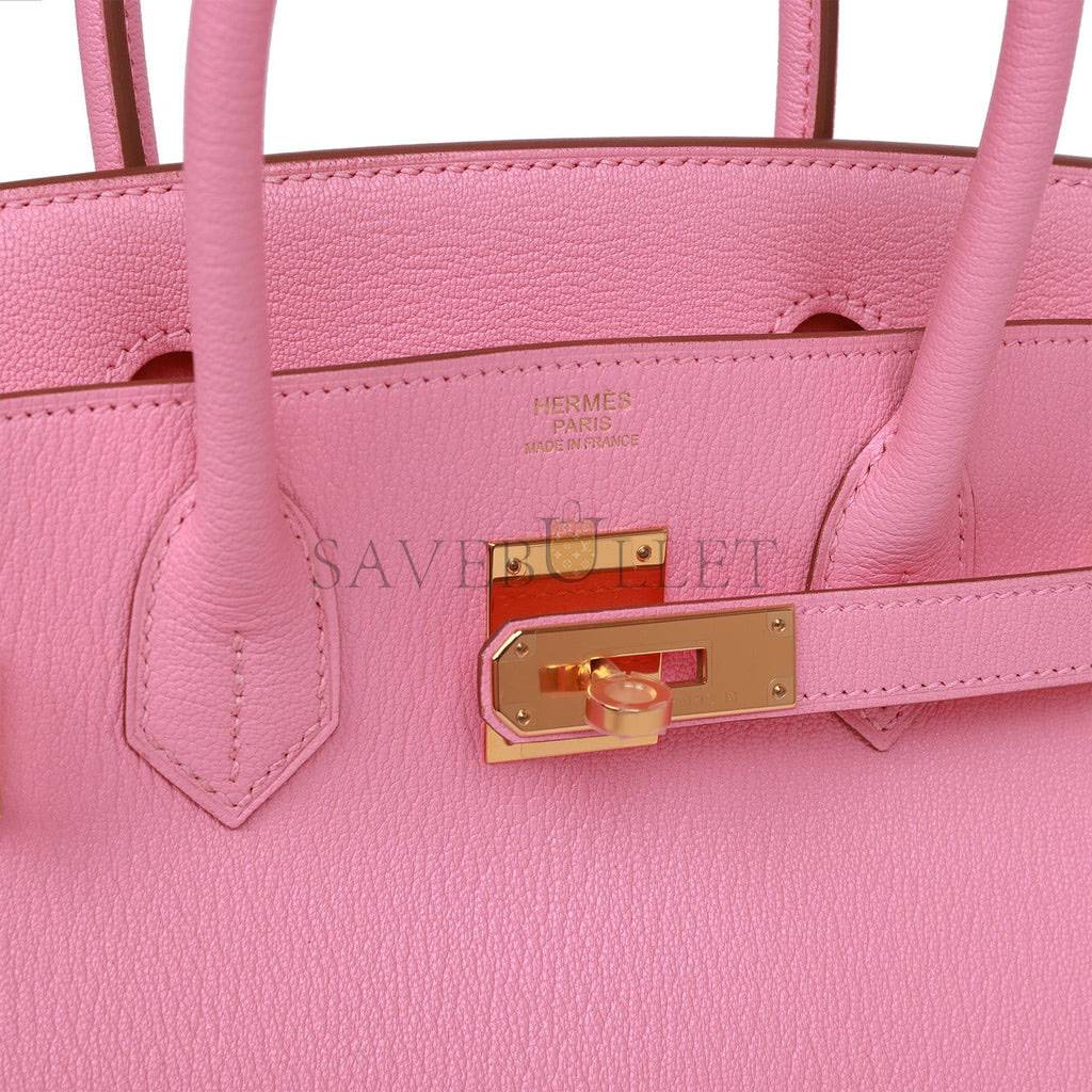 H**mes birkin 30 rose confetti chevre gold hardware (30cm)