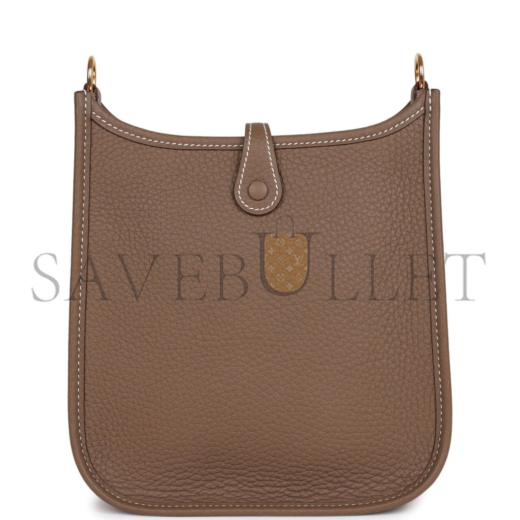 H**mes evelyne tpm etoupe clemence gold hardware (17cm)