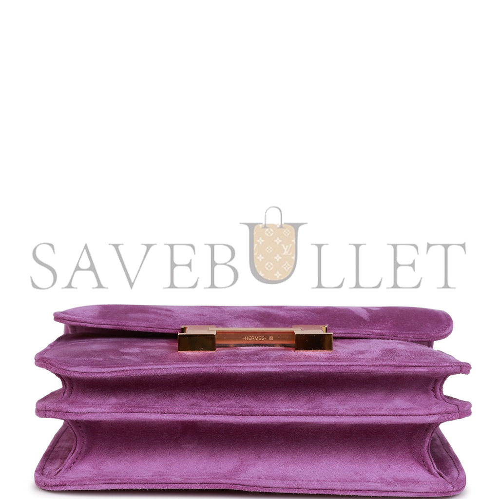 H**mes constance 18 violet doblis gold hardware 39793238179934 (18cm)