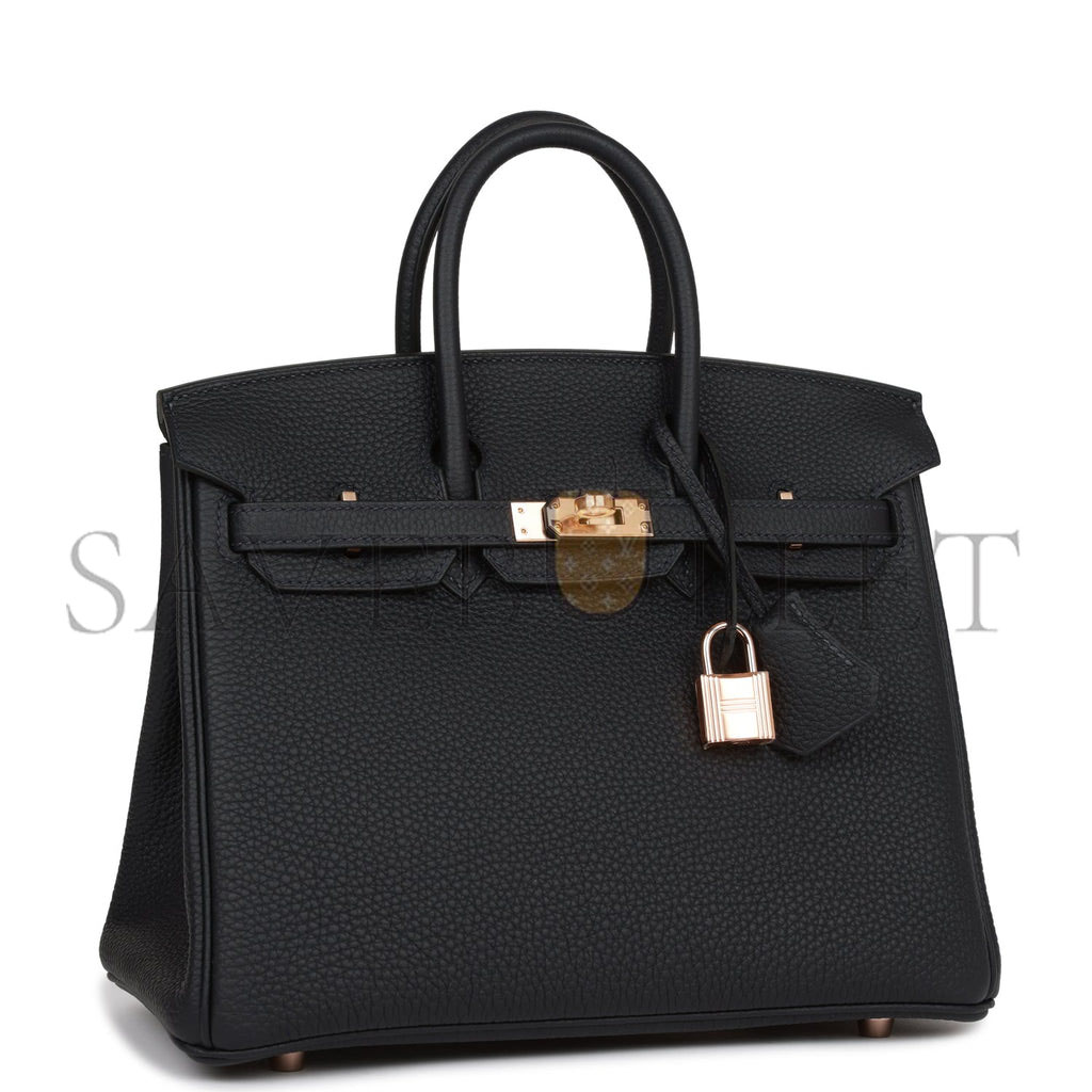 H**mes birkin 25 bleu saphir lizard palladium hardware handmade (25*19*12.cm)