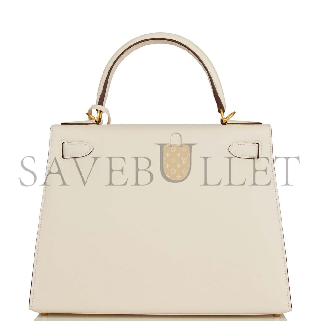 H**mes special order (hss) kelly sellier 28 nata verso epsom brushed gold hardware (28*22*10cm)