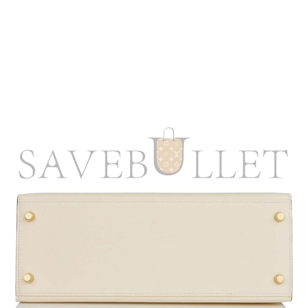 H**mes special order (hss) kelly sellier 28 nata verso epsom brushed gold hardware (28*22*10cm)