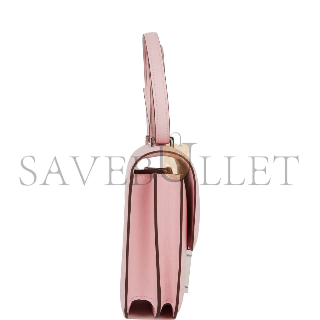 H**mes constance 18 rose sakura swift palladium hardware 39691674026078 (18cm)