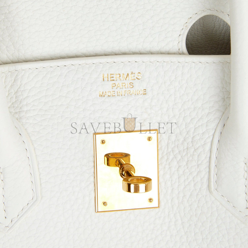 H**mes birkin 35 white clemence gold hardware (35cm)