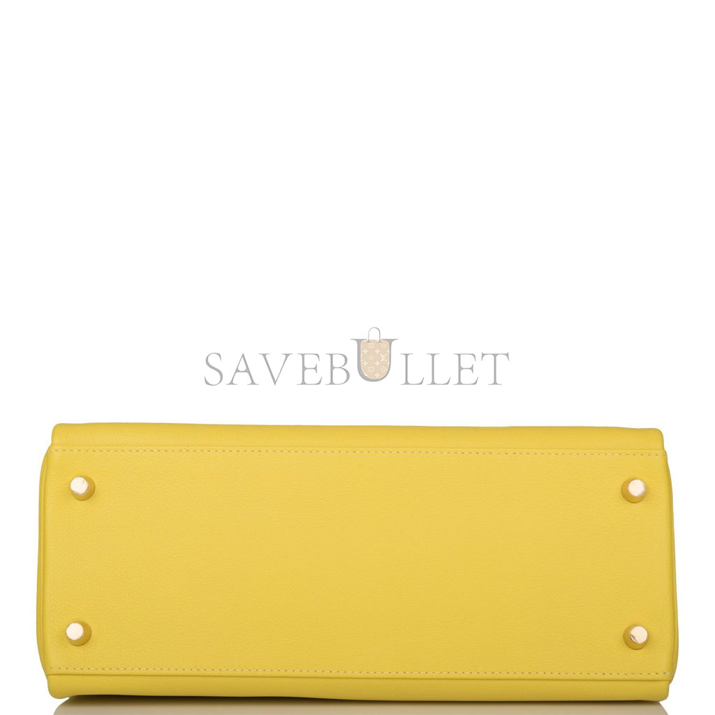 H**mes kelly retourne 28 lime evercolor gold hardware (28*22*10cm)