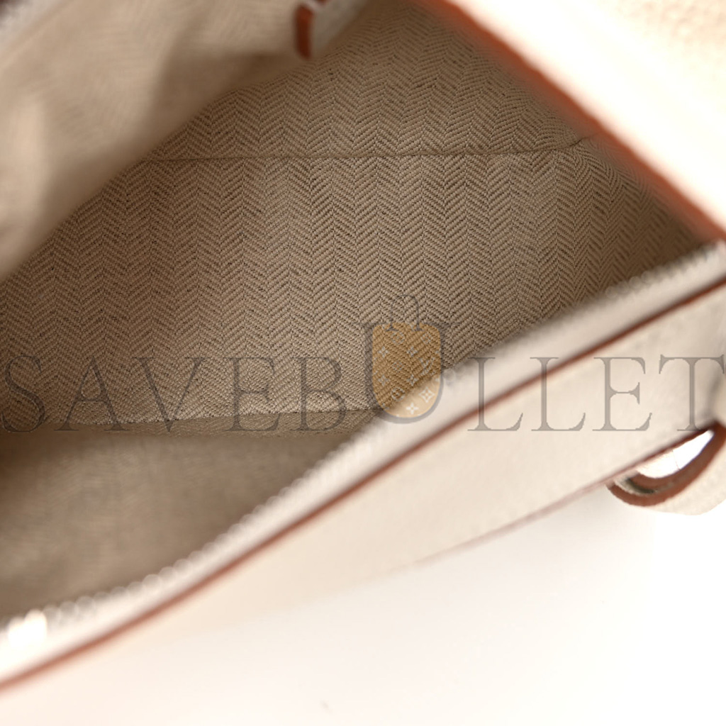 l*ew* calfskin mini puzzle bag soft white (18*12.5*8cm)
