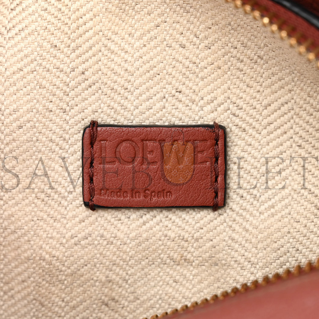 l*ew* calfskin mini puzzle bag spice pumpkin (18*12.5*8cm)