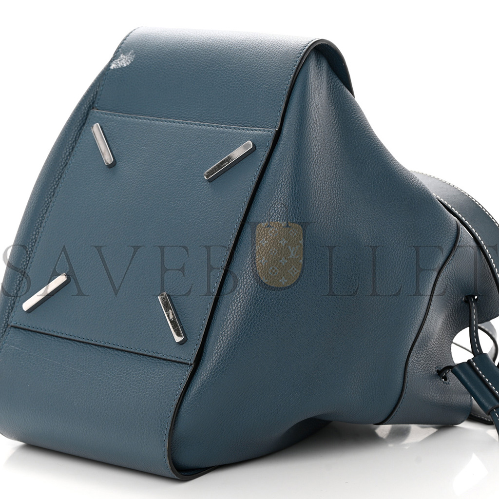 l*ew* calfskin small hammock shoulder bag marine (30*25*13.5)