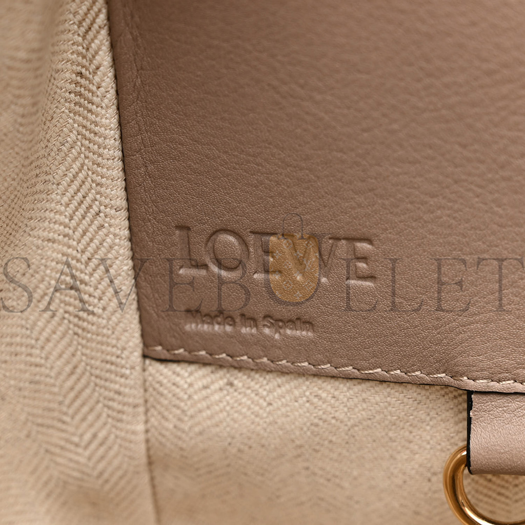 l*ew* calfskin small hammock shoulder bag sand (30*25*13.5cm)