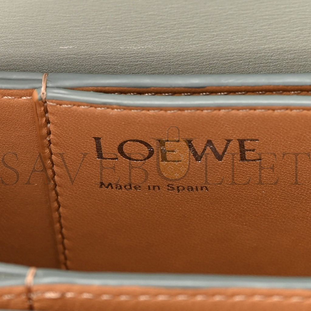 l*ew* silk calfskin small goya bag gray (19*13*6cm)