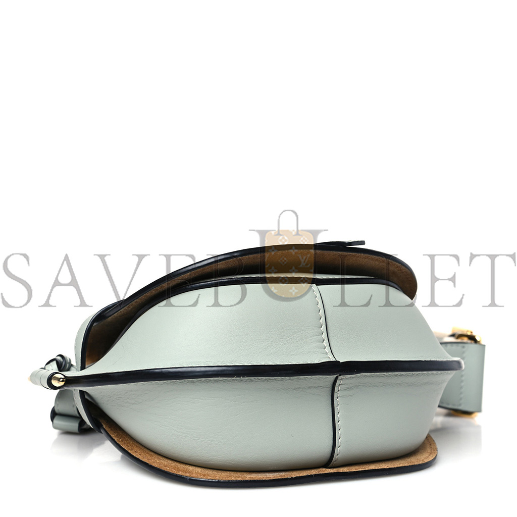 l*ew* calfskin mini gate dual bag ash grey (24*18*11cm)