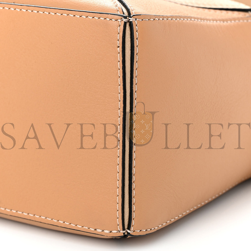 l*ew* calfskin small puzzle bag dusty beige soft white (24*16.5*10.5cm)