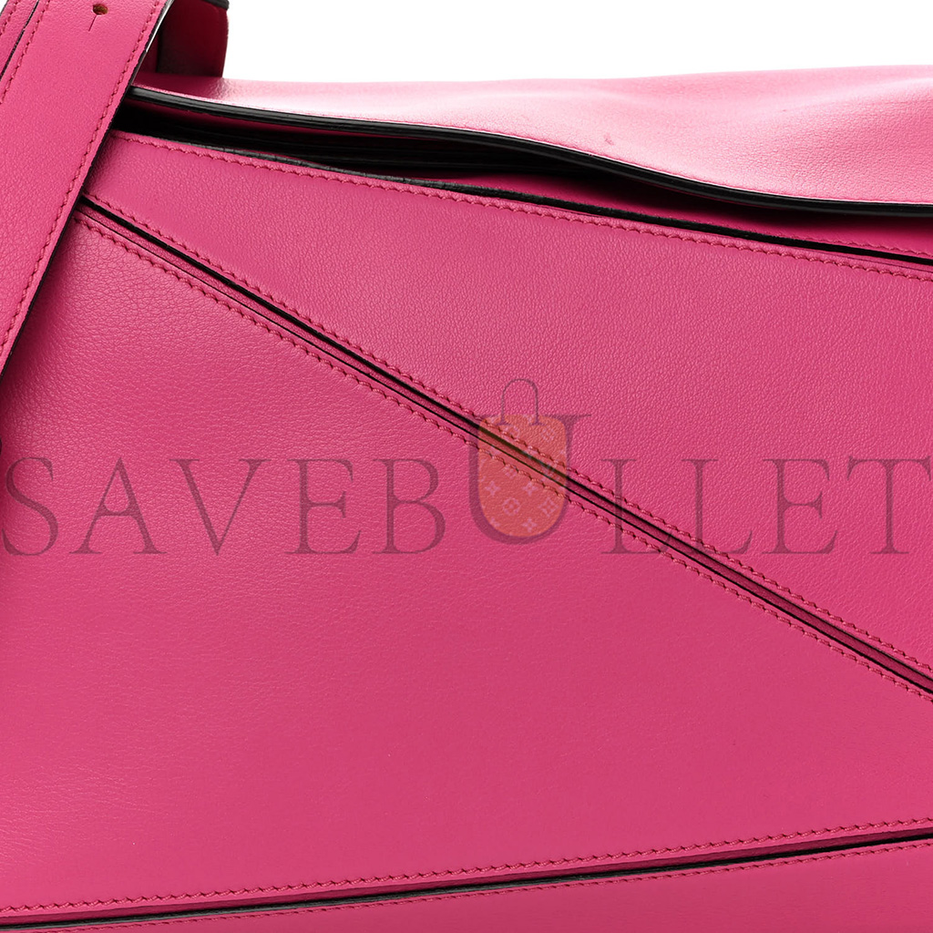 l*ew* calfskin medium puzzle bag fuchsia (29*18*12cm)