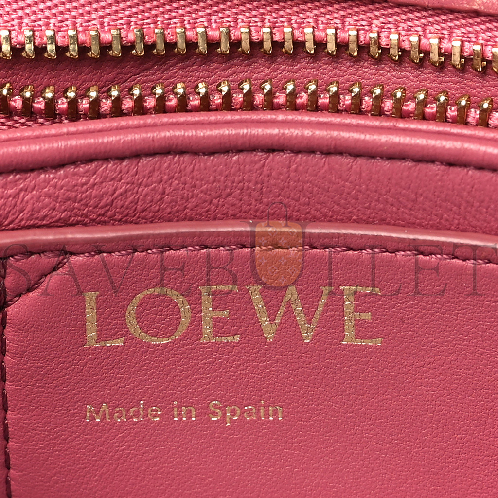 l*ew* lambskin goya puffer bag plumrose (23*18*10cm)