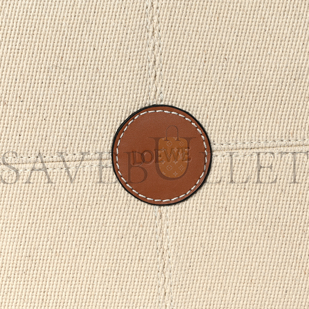 l*ew* canvas calfskin small cushion tote beige (32*23*15cm)
