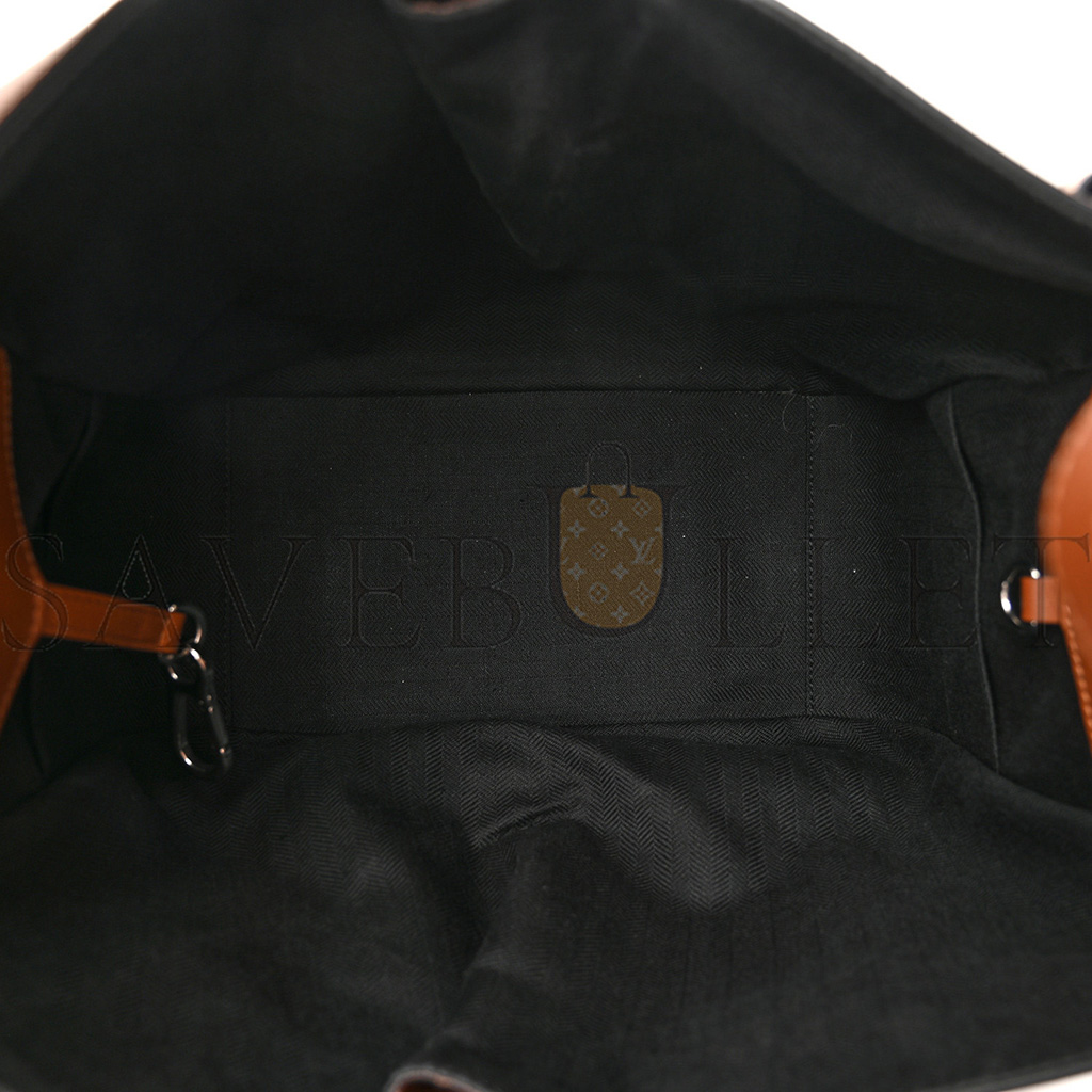 L0ew* calfskin small hammock shoulder bag tan (30*25*13.5cm)