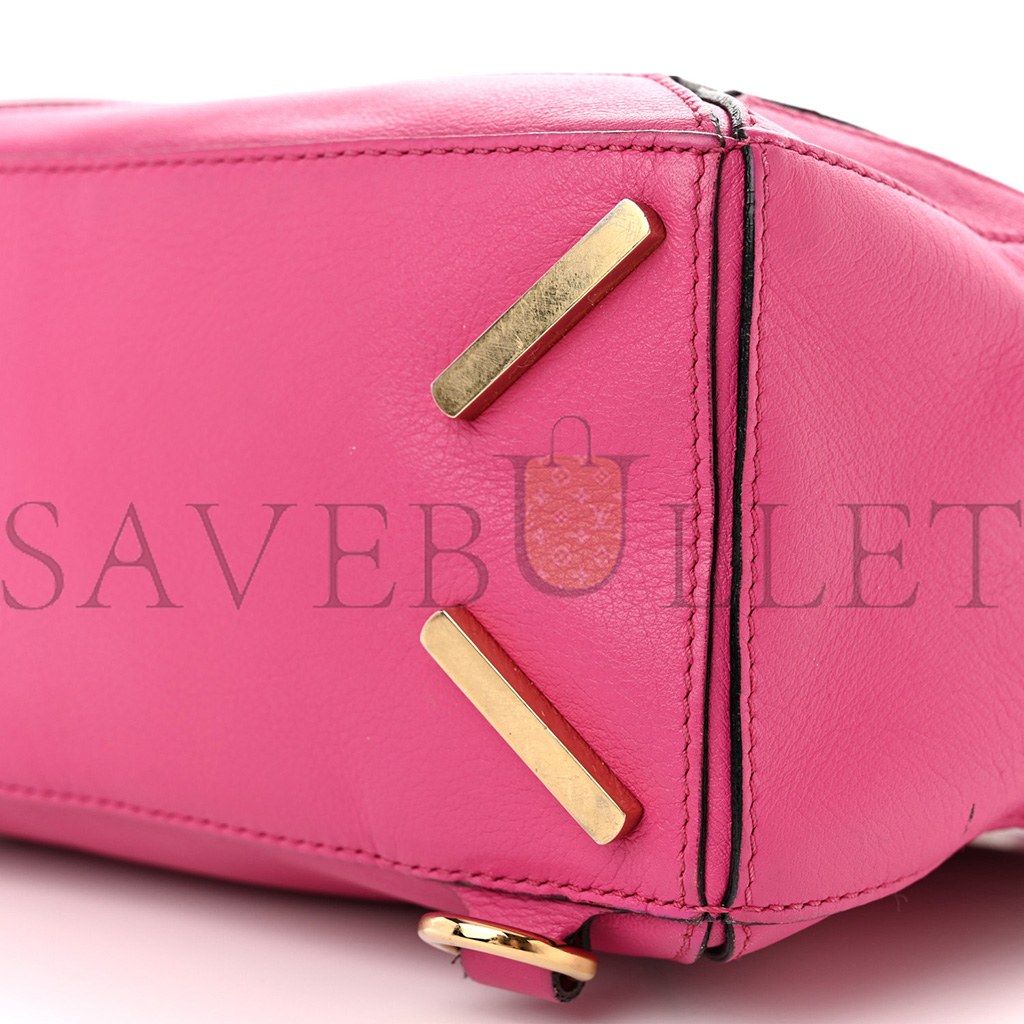 l*ew* calfskin small puzzle bag fuchsia (24*16.5*10.5cm)